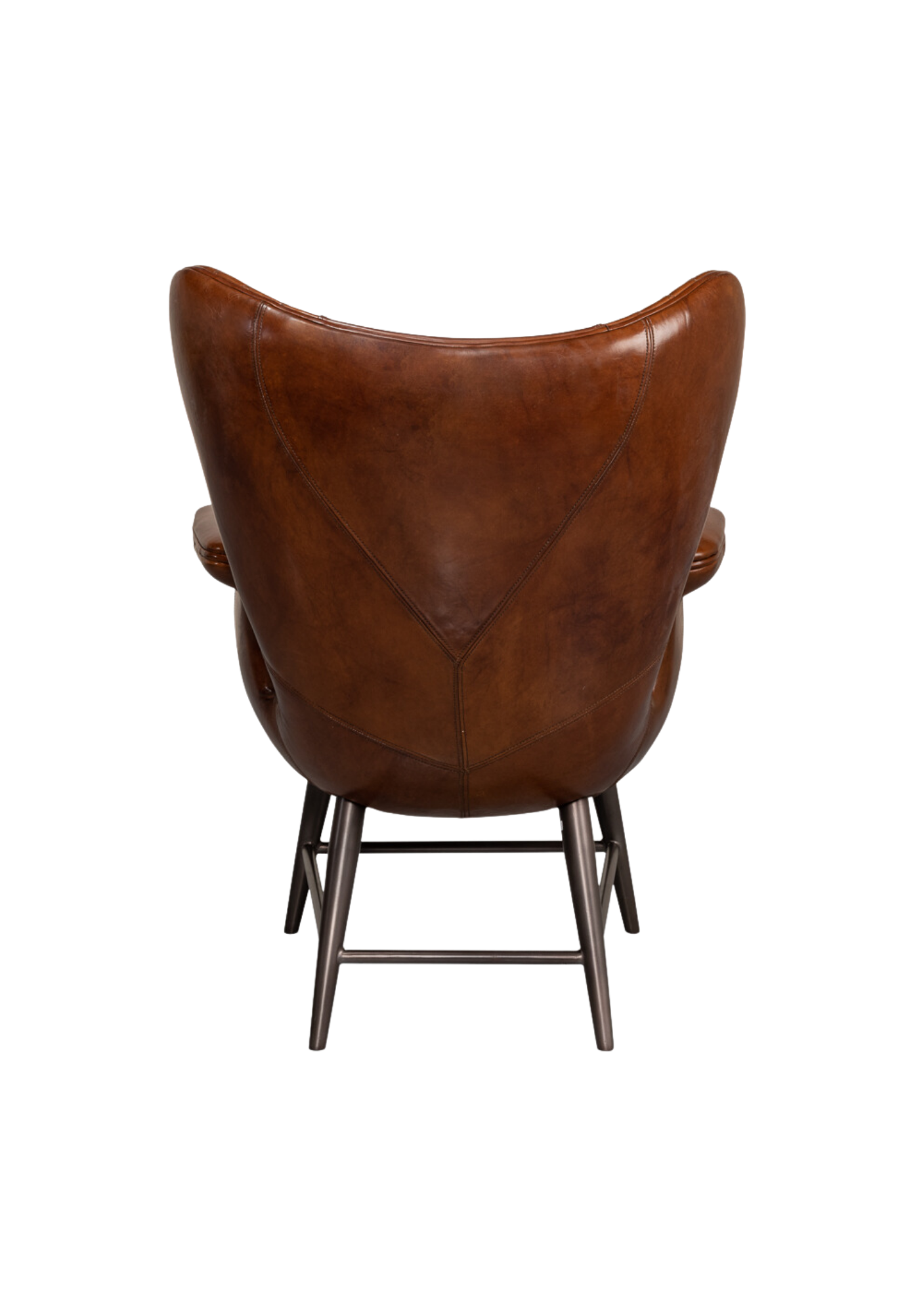 Edie Leather Wing Chair
