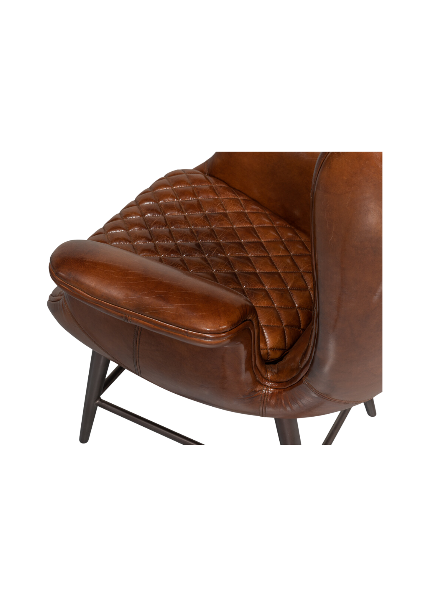 Edie Leather Wing Chair
